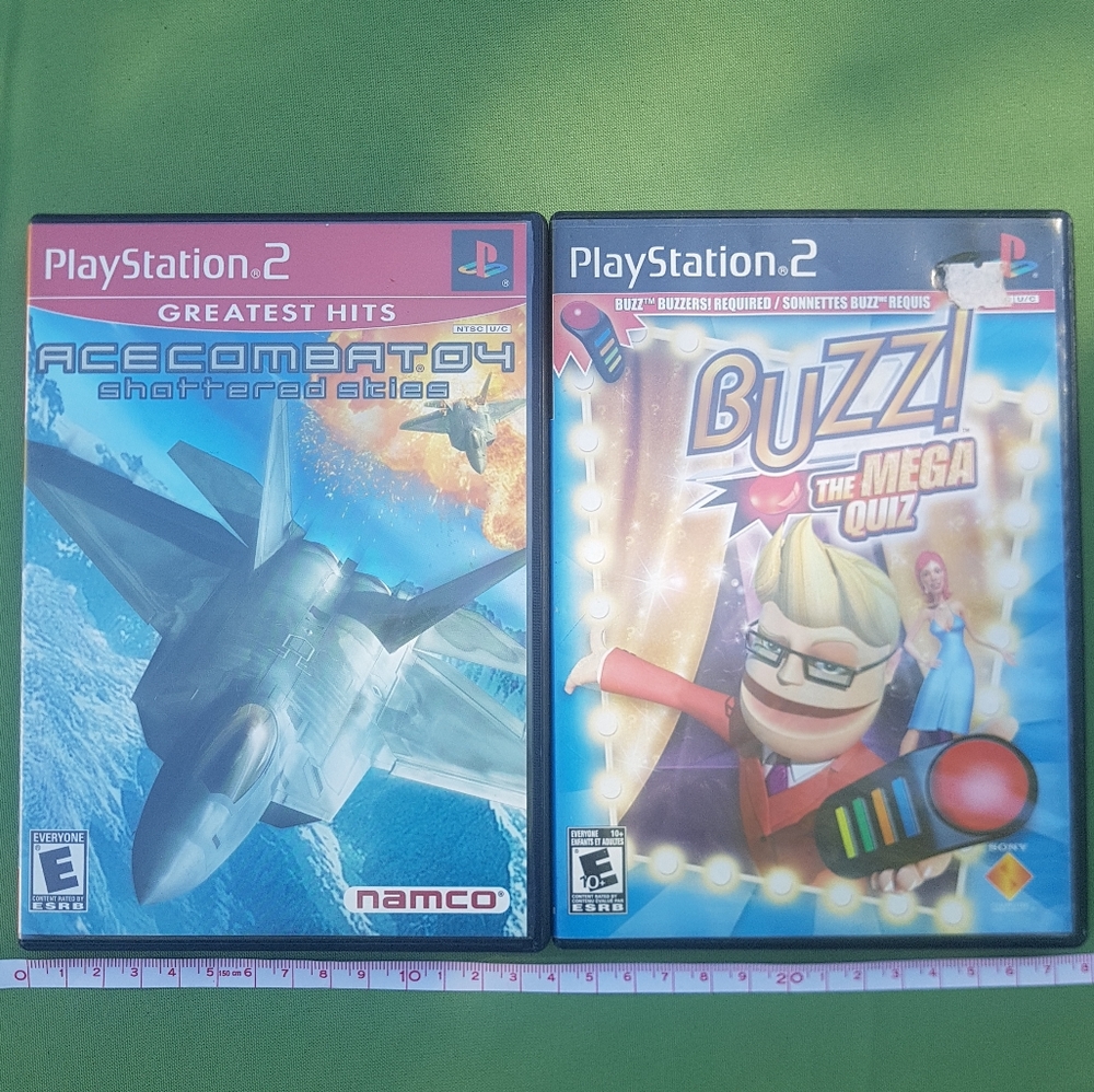 🎮🕹️ PS2 Ace Combat & Buzz Mega Quiz Video Games